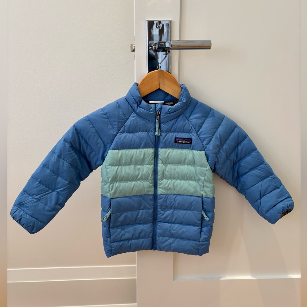 Patagonia Down Sweater Jacket 4T Blue Bird